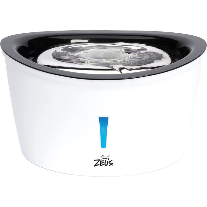 Zeus Cascade Fountain with Stainless Steel Top for Dogs