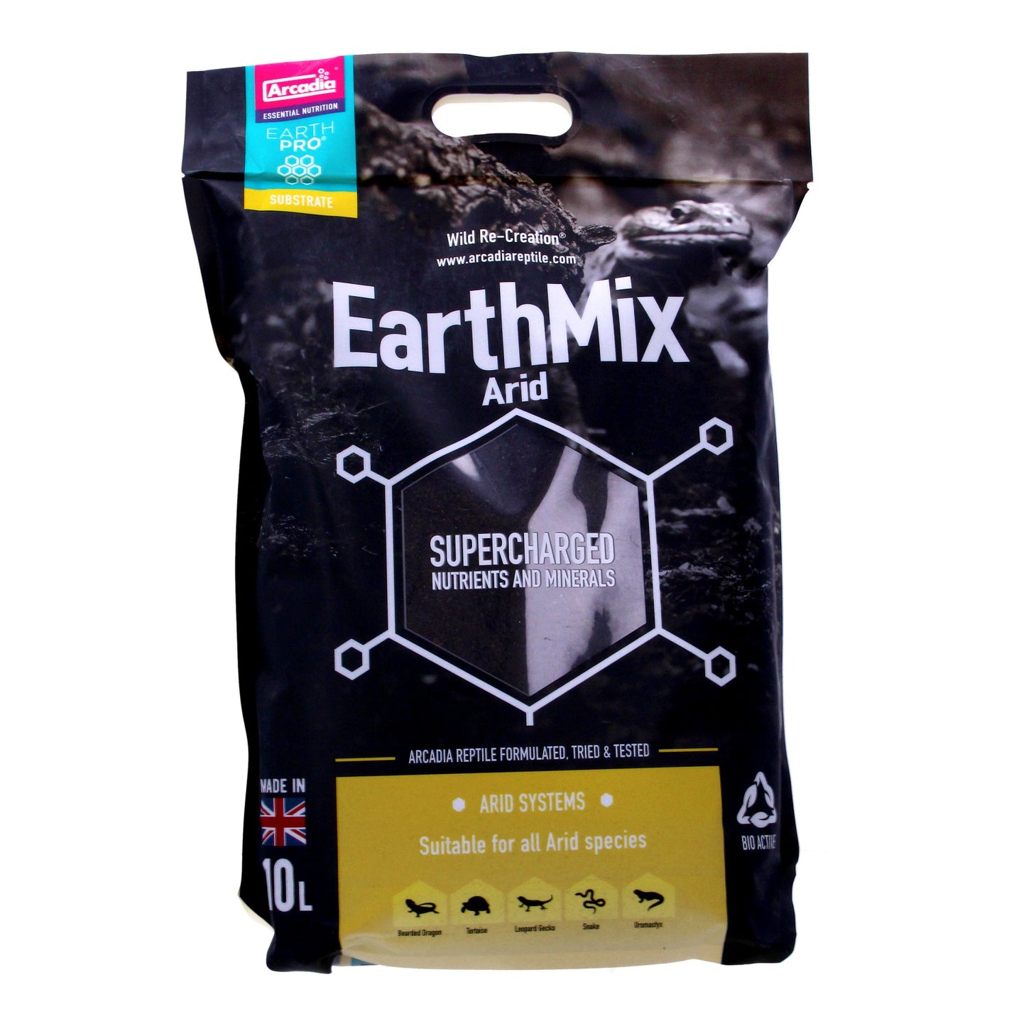 Arcadia EarthMix Arid Substrate 10L – Organic Reptile Soil Repackaged