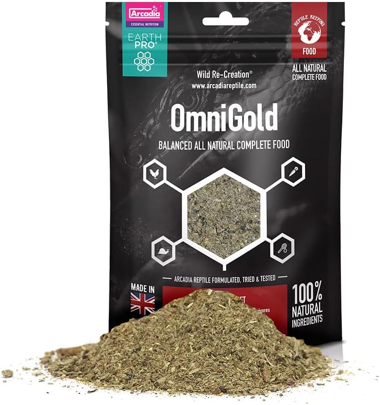 Arcadia EarthPro Omni Gold, 300g | Complete Diet For Bearded Dragons, Tegus, BTS