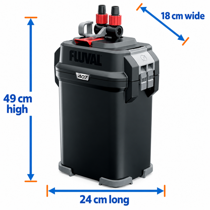 Fluval 407 Canister Filter - Quiet, Powerful, Efficient