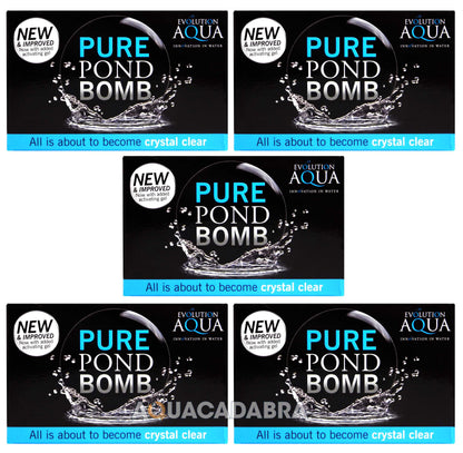 Evolution Aqua Pure Pond Bomb- Fast Acting Pond Bacteria & Waste Clarifier for Koi Ponds