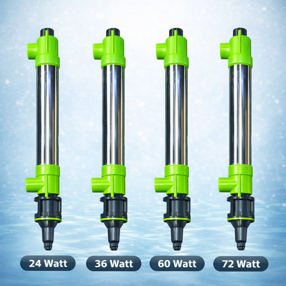 Cloverleaf Clear-Glow Stainless Steel UV Clarifiers