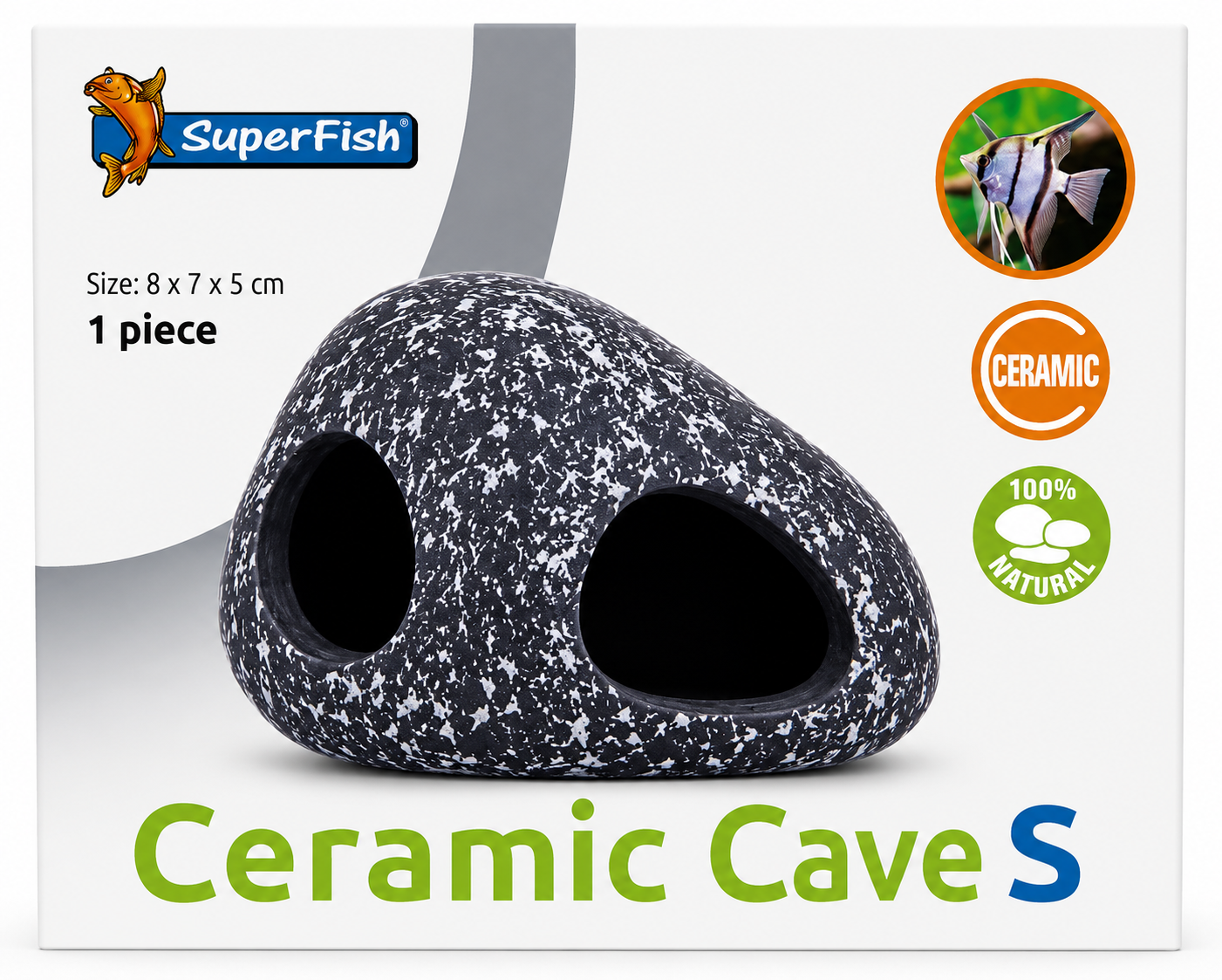 Superfish Ceramic Caves Shrimp Fish Fry Hides Aquarium Tank Decoration