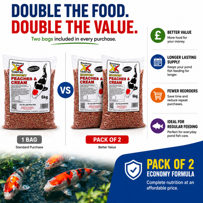 Kockney Koi Peaches & Cream Economy Pond Food