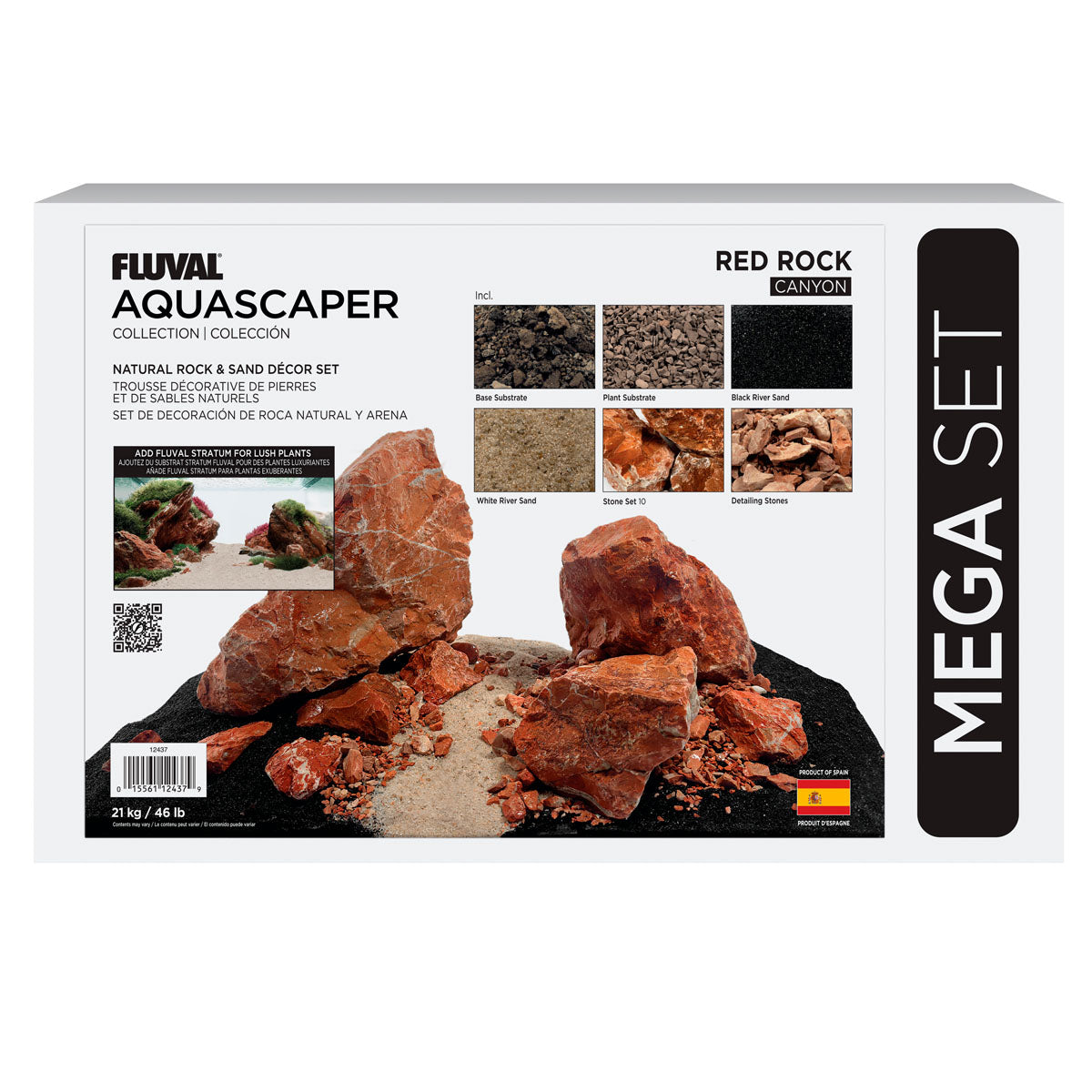 Fluval Red Stone Rock Aquarium Decoration Bundle | from Aquacadabra