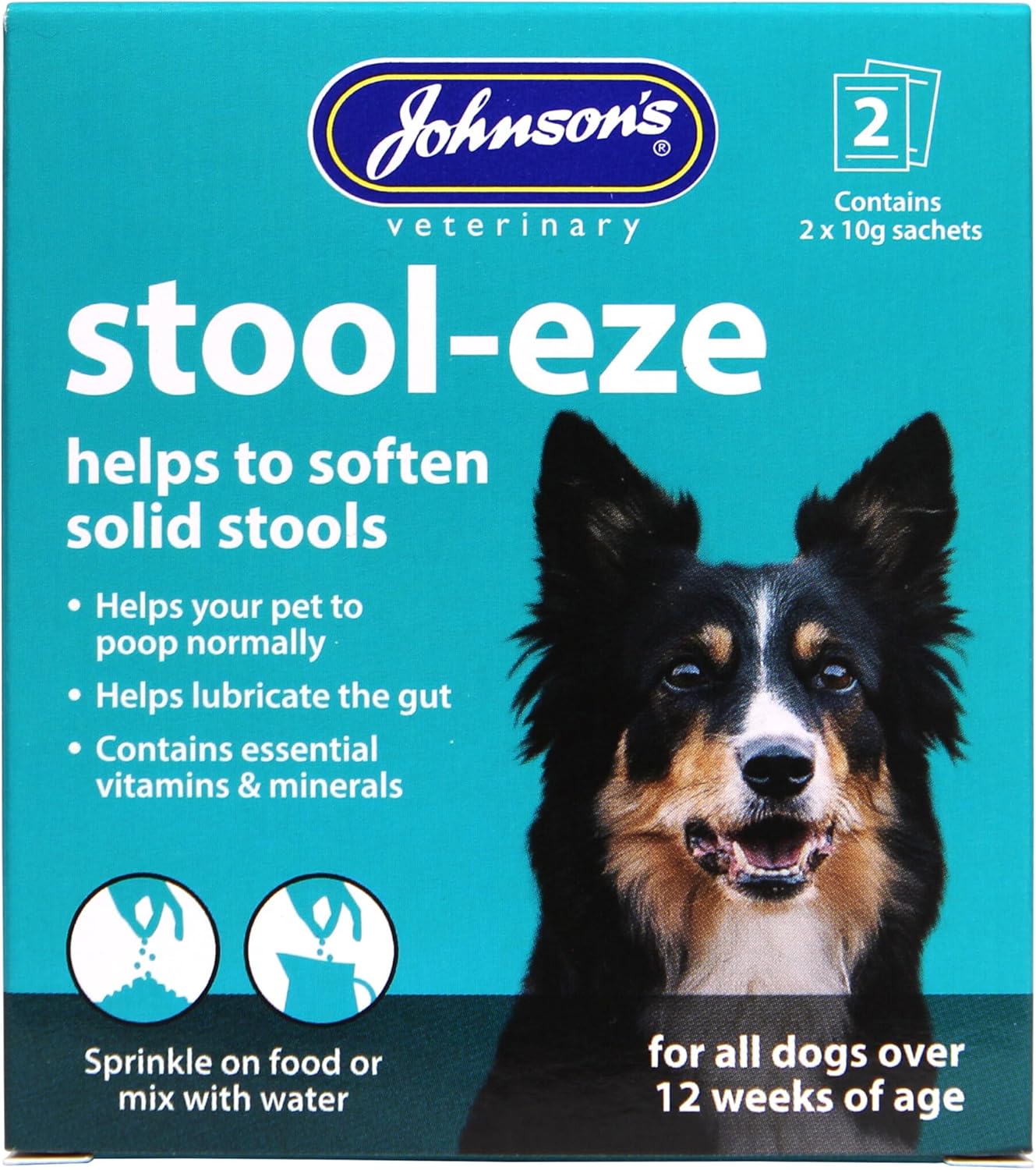 Johnson's Powder Vet Stool-Eze For Cats or Dogs Stool Softener for Pets