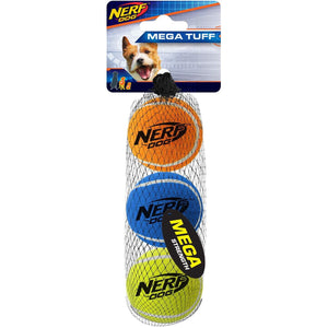 Nerf Dog Mega Strength Tennis Small Balls 3 pk
