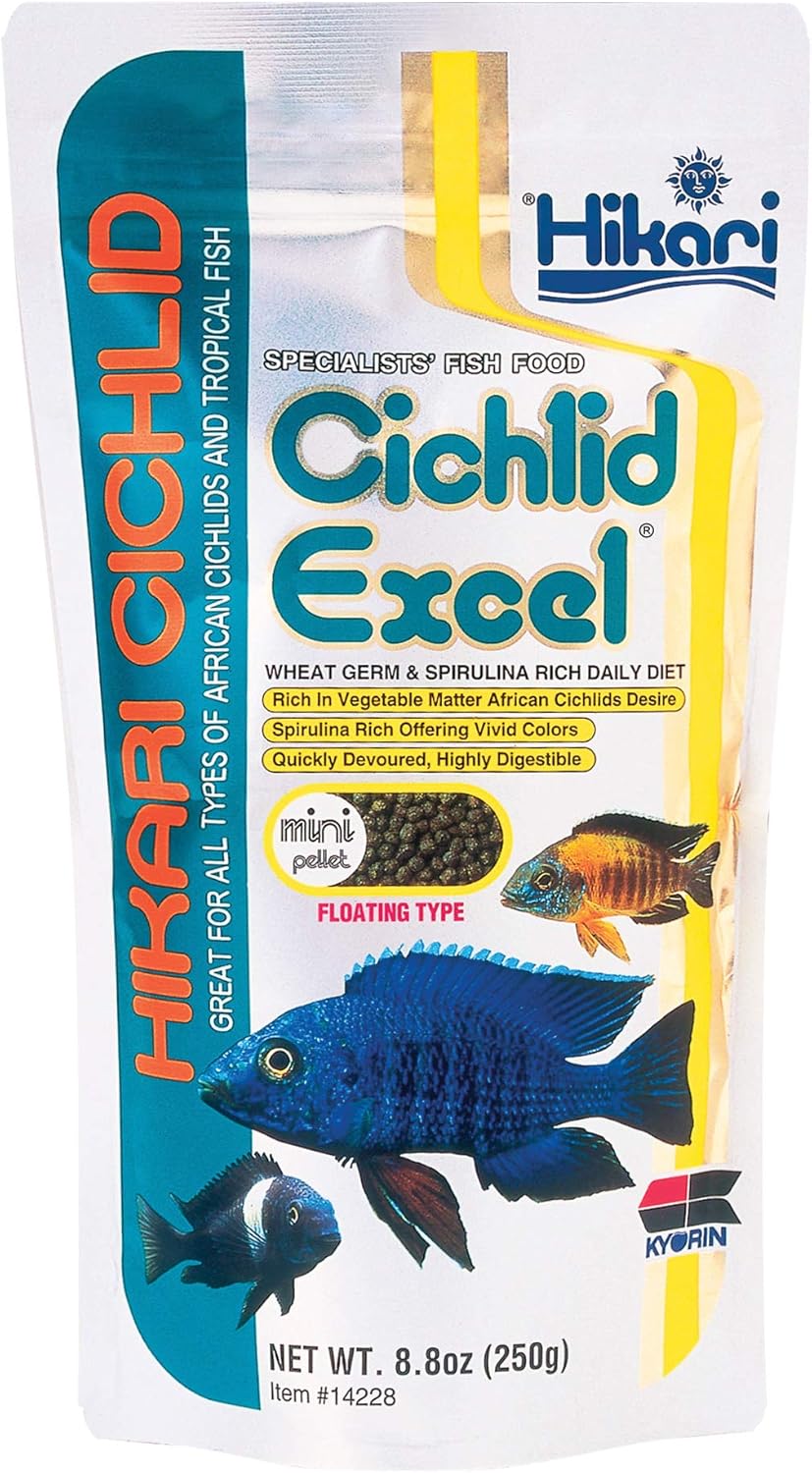 Hikari 8.8-Ounce Cichlid Excel Floating Mini Pellets for Pets