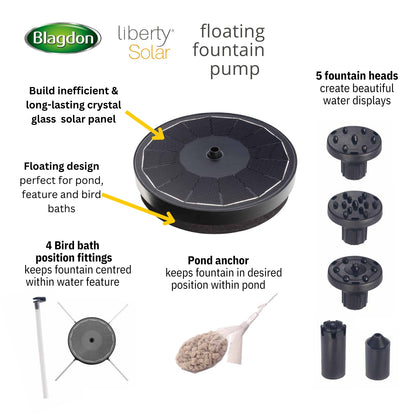 Blagdon Liberty Solar Floating Fountain