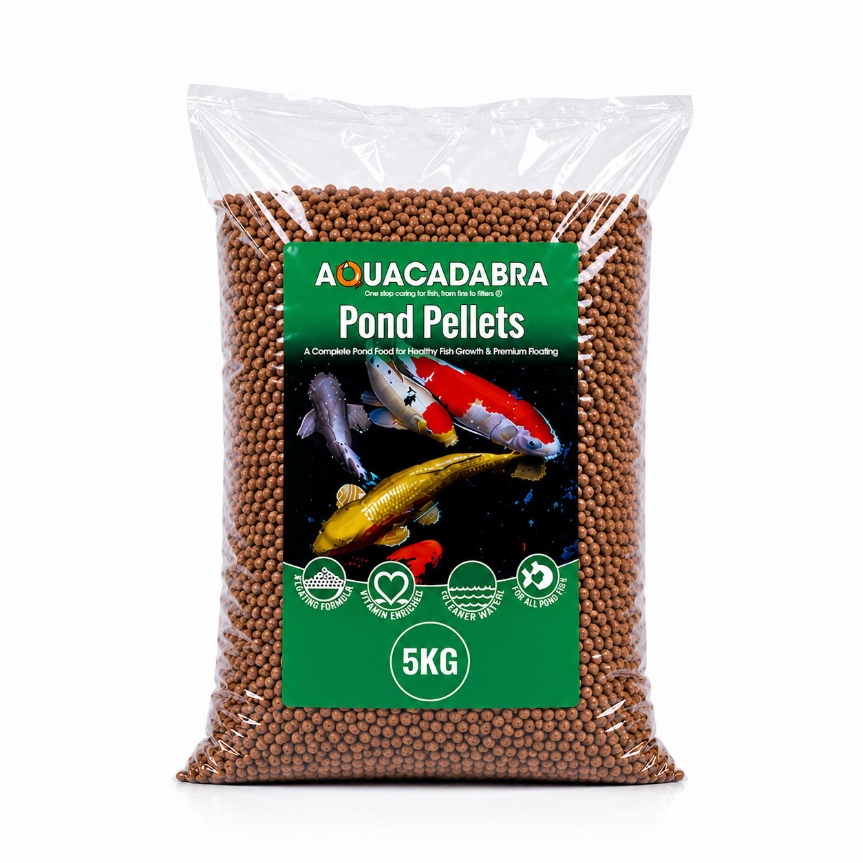 Aquacadabra Floating Premium Fish Food 5mm Pond Pellets