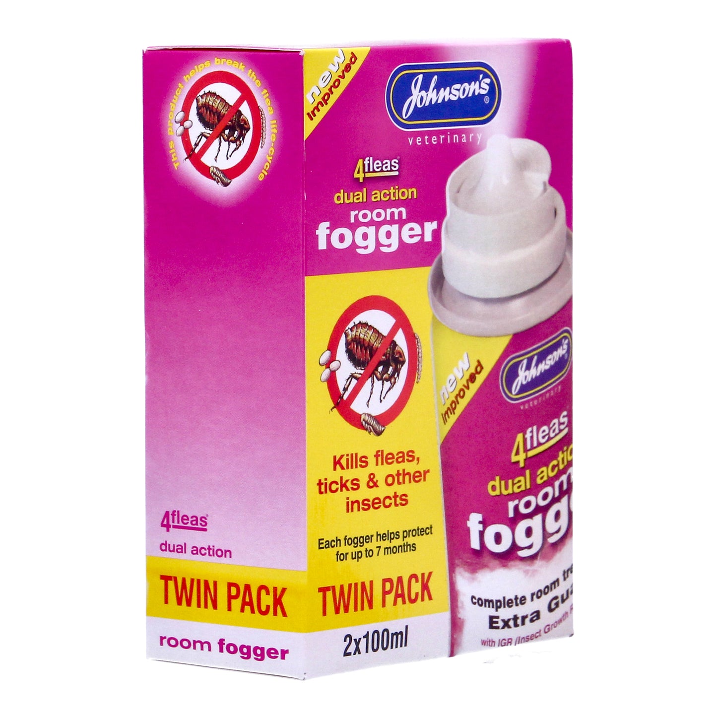 Johnsons 4fleas Room Fogger Twin Pack Flea Killer