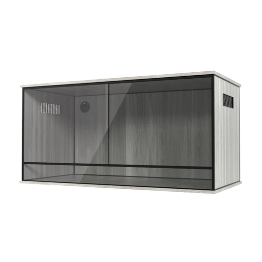 ProRep Vivarium 4×2×2ft Spacious Reptile Enclosure with Sliding Doors & Side Vents | Oak, Grey or Black