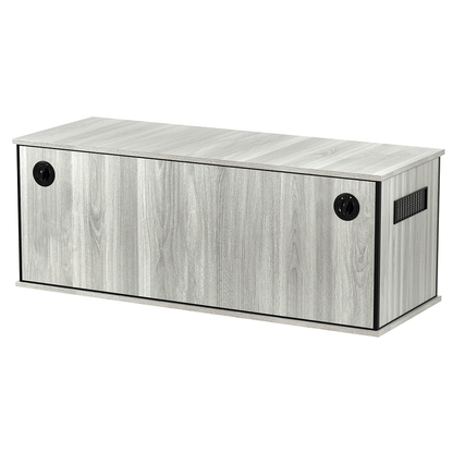 ProRep 4 x 1.5 x 1.5 ft Reptile Vivarium with Glass Doors & Vents – Oak, Grey or Black	