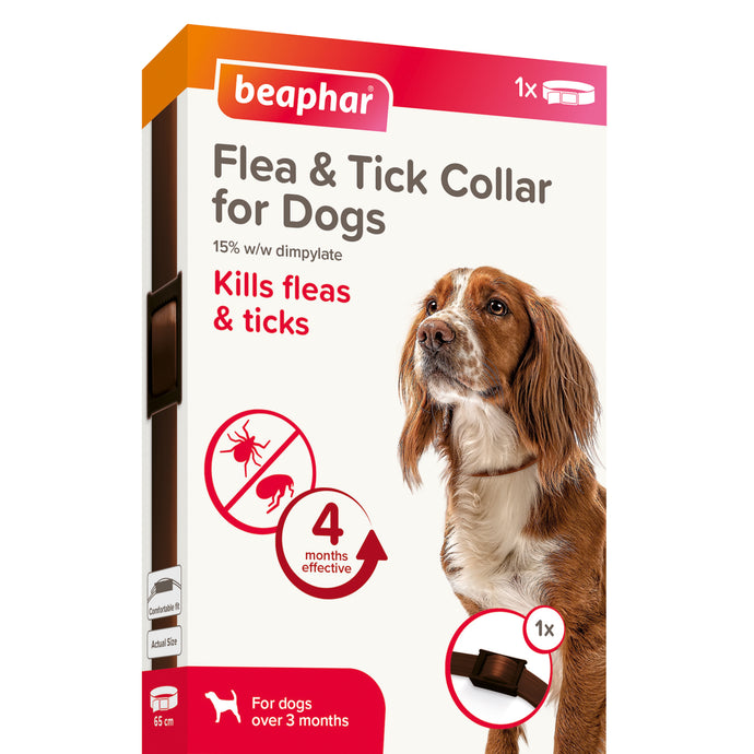 Beaphar Dog Flea & Tick Brown Collar