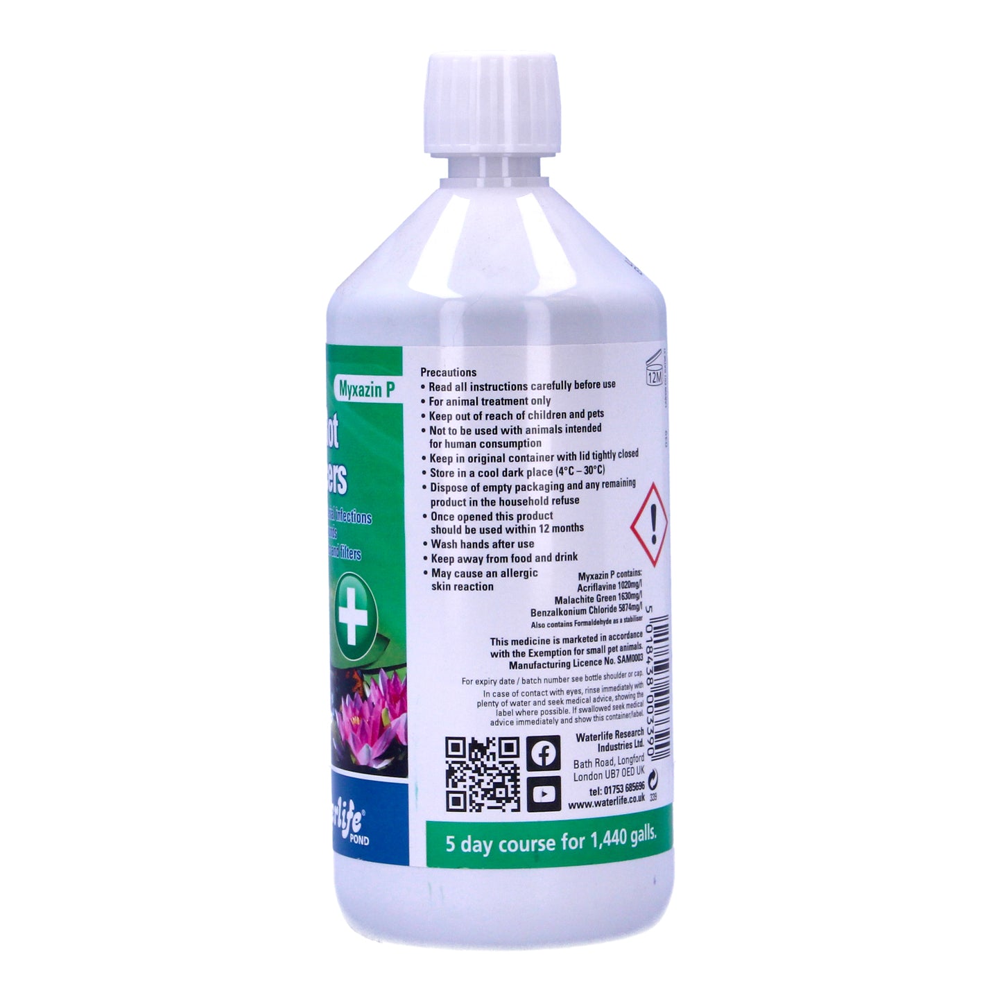 Waterlife Myxazin P 1L Finrot Treatment