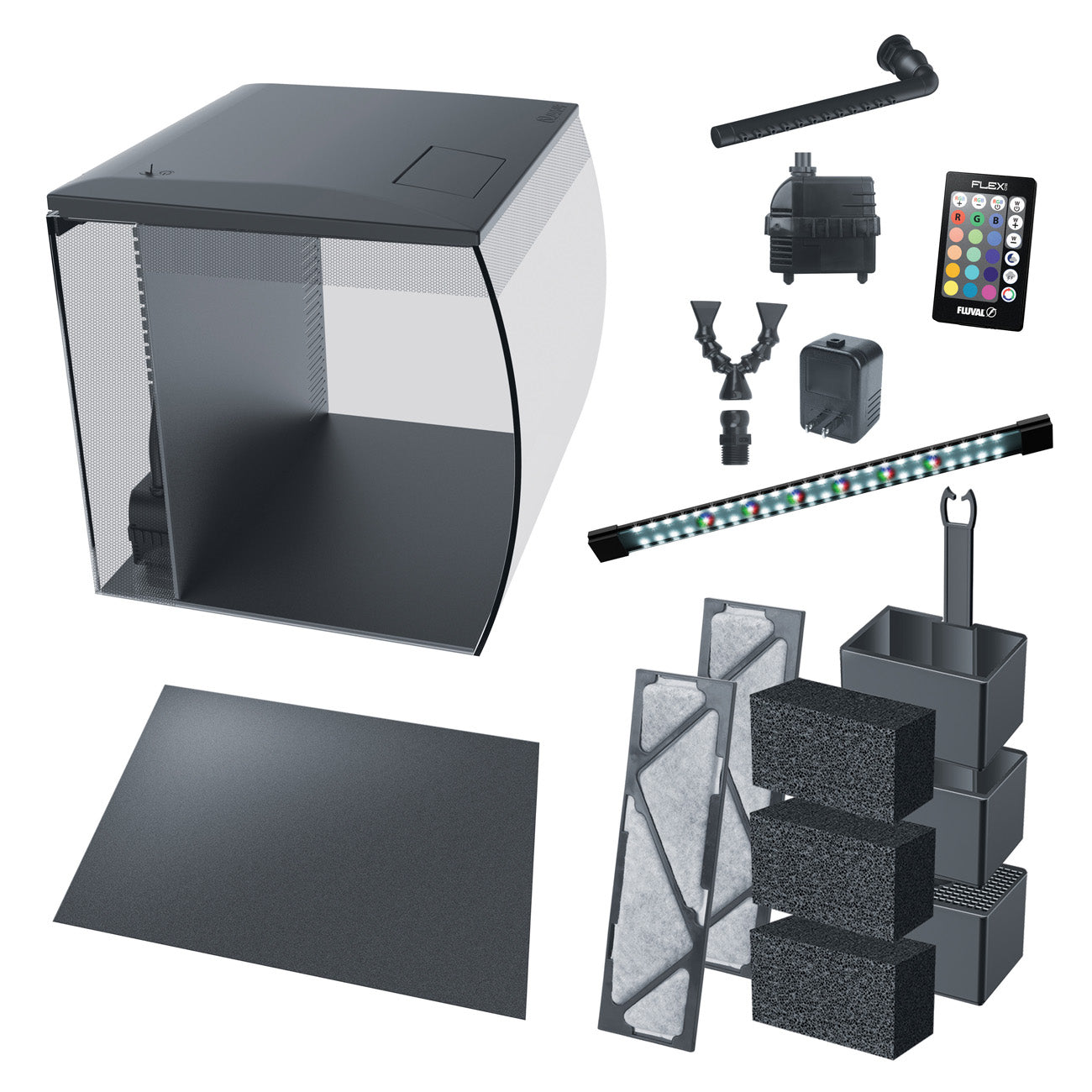 Fluval Flex 2.0 57L Black Aquarium