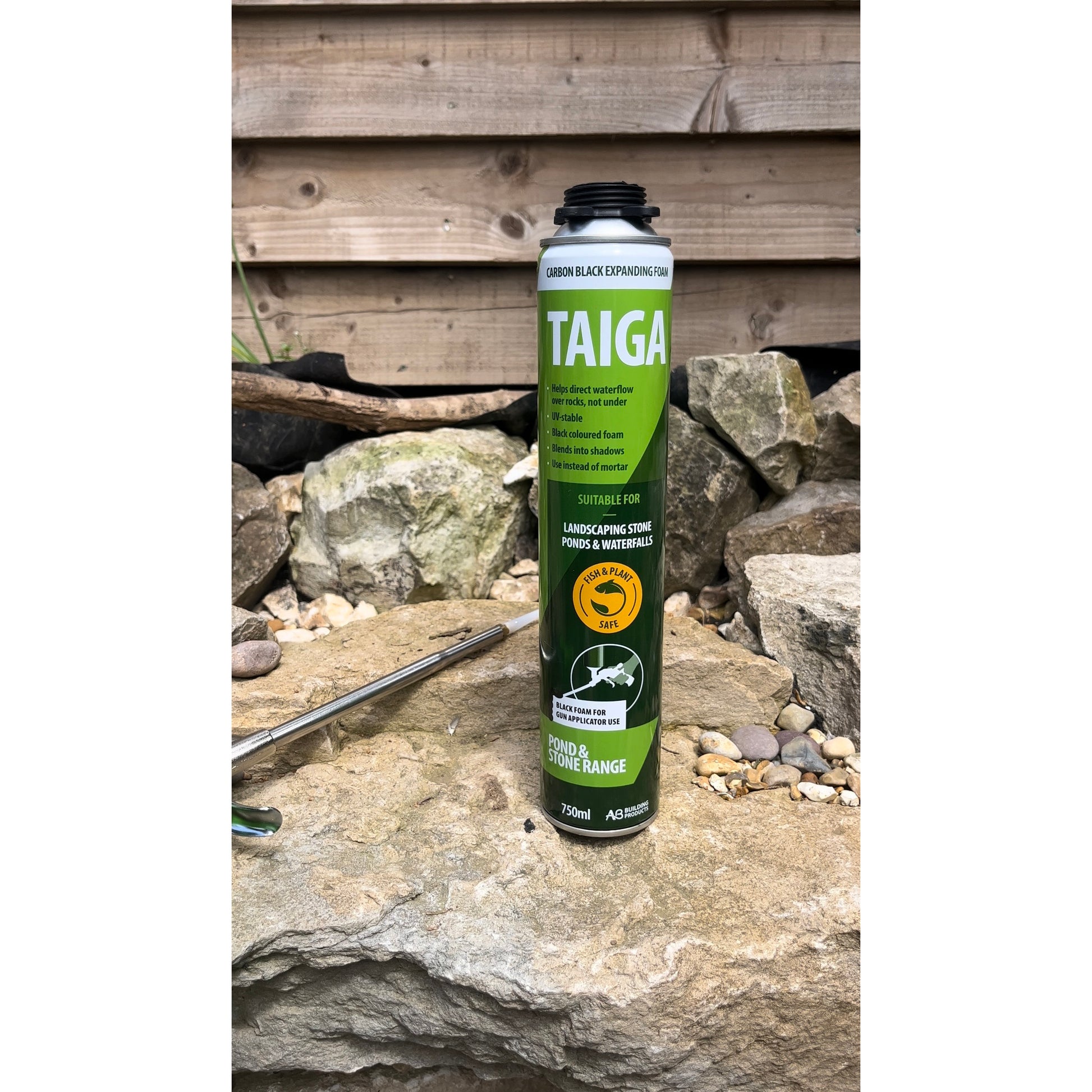 Taiga Gun Applied Black PU Expanding Foam 750ml