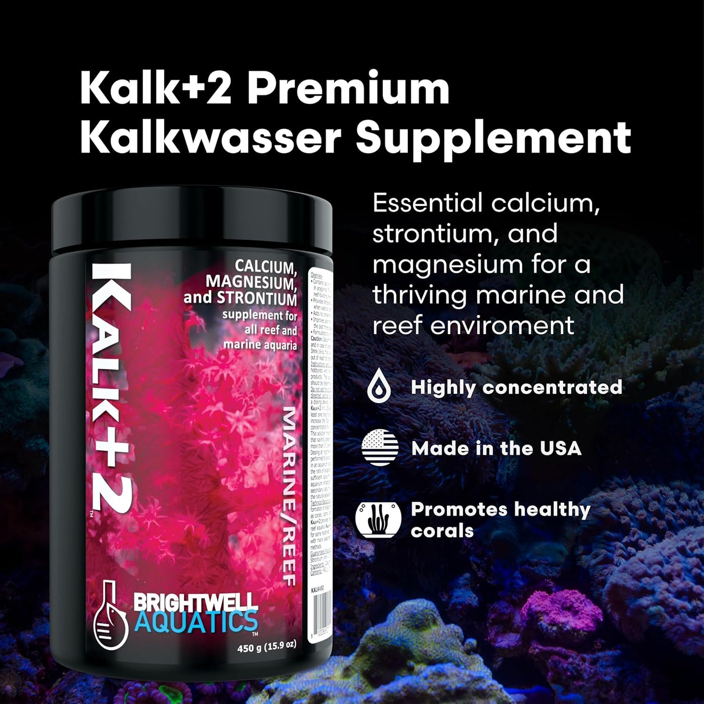 Brightwell Kalk+2 225g Marine Reef Buffer