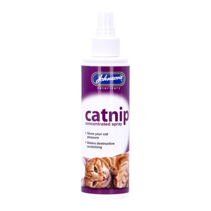Johnsons Catnip Spray for Cats Natural Cat Mint Oil Toy Scratching Post