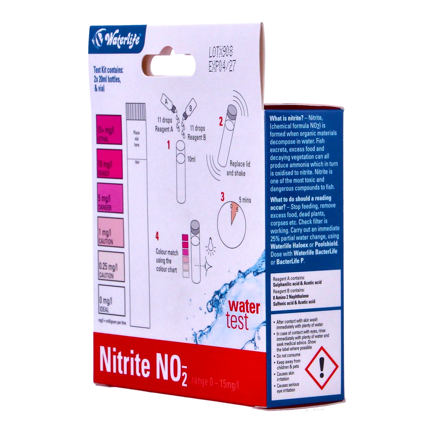 Waterlife Nitrite NO2 Water Test