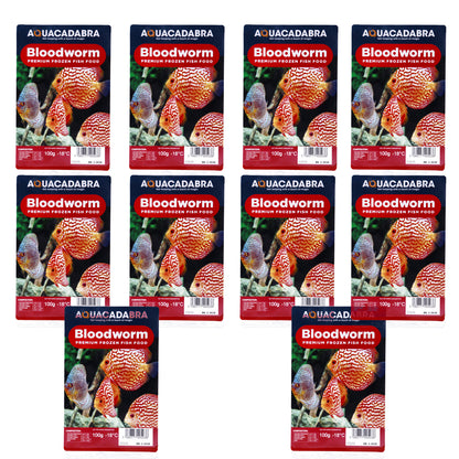 Aquacadabra Premium Frozen Bloodworm Aquarium Fish Food Multi Packs