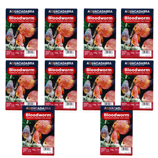 Aquacadabra Premium Frozen Bloodworm Aquarium Fish Food Multi Packs