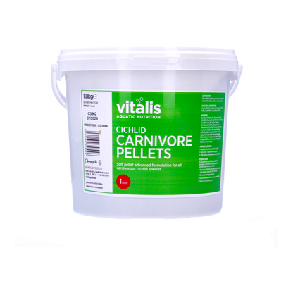 Vitalis Cichlid Carnivore Pellets - 1mm Pellets