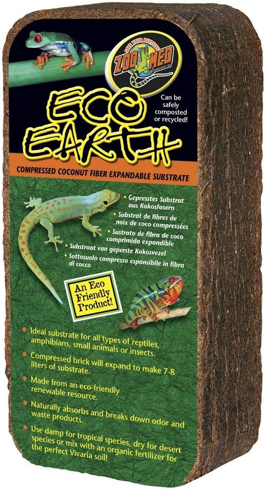 Zoo Med Eco Earth Substrate Brick 7‑8 Litres