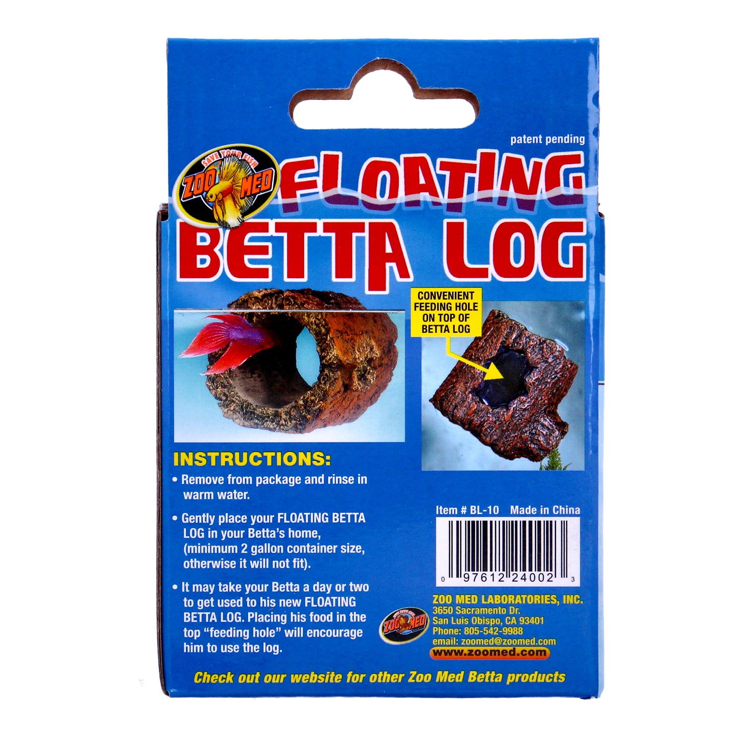 Zoo Med Floating Betta Log