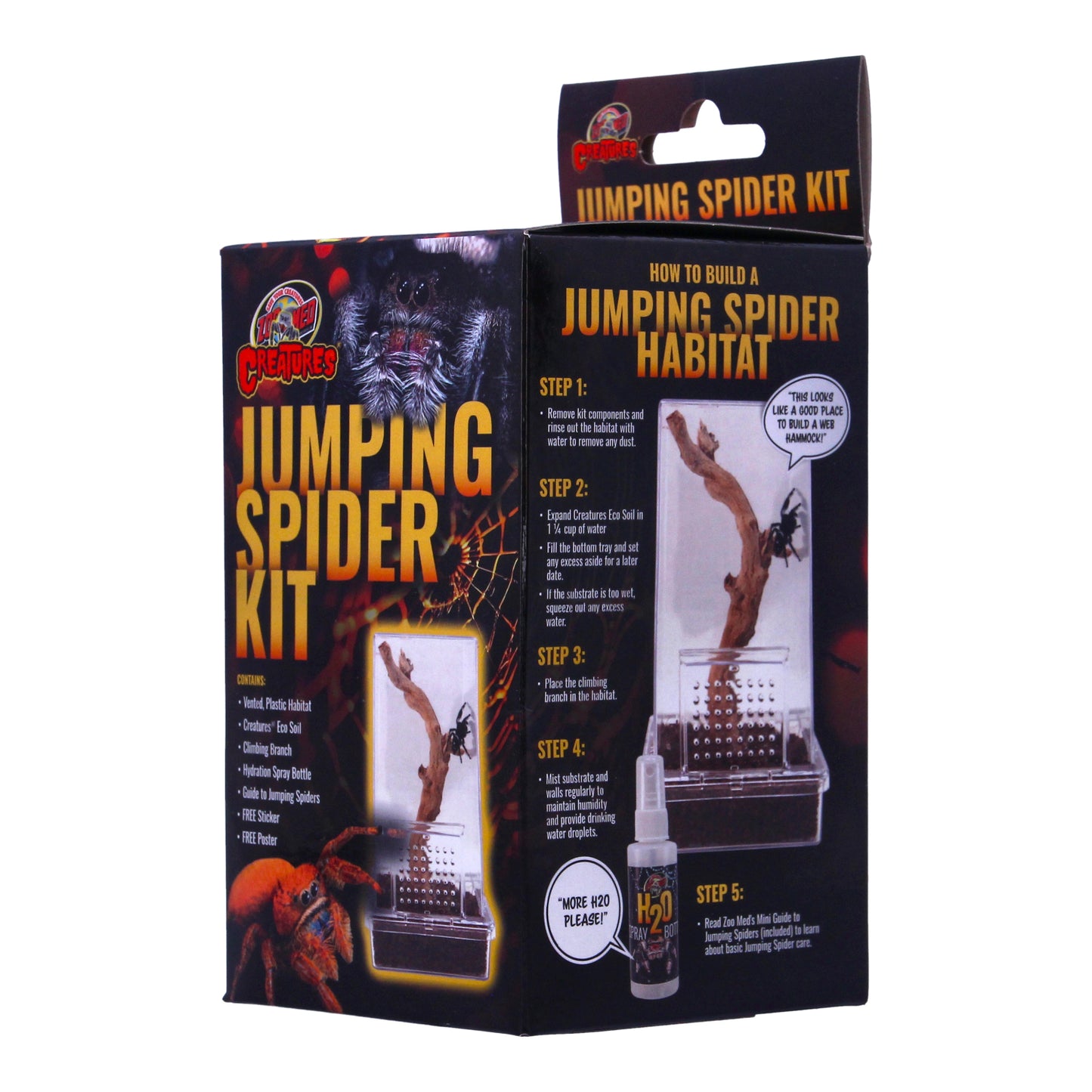 Zoo Med Creatures Jumping Spider Kit – Vertical Vented Habitat