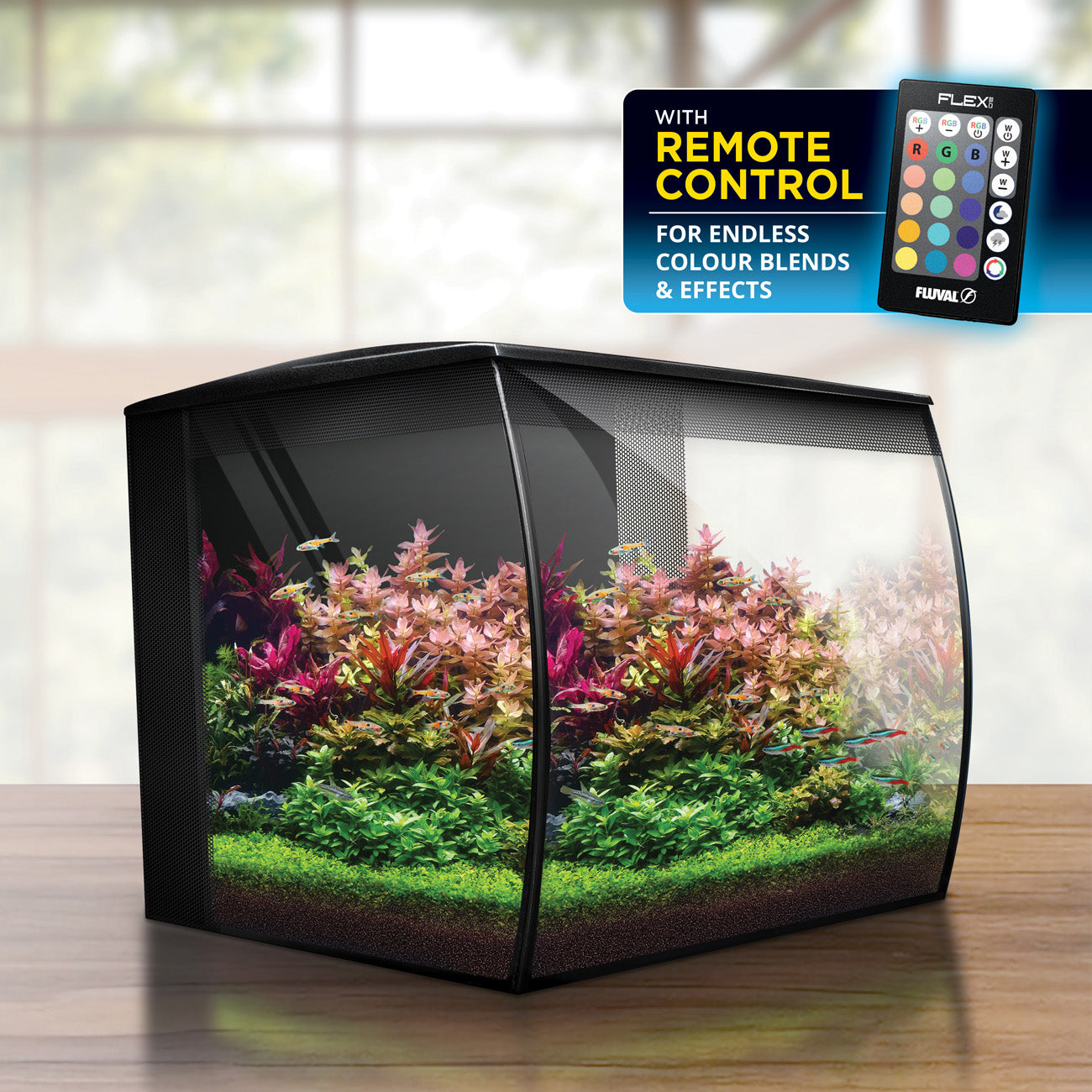 Fluval Flex 2.0 34L Black Aquarium