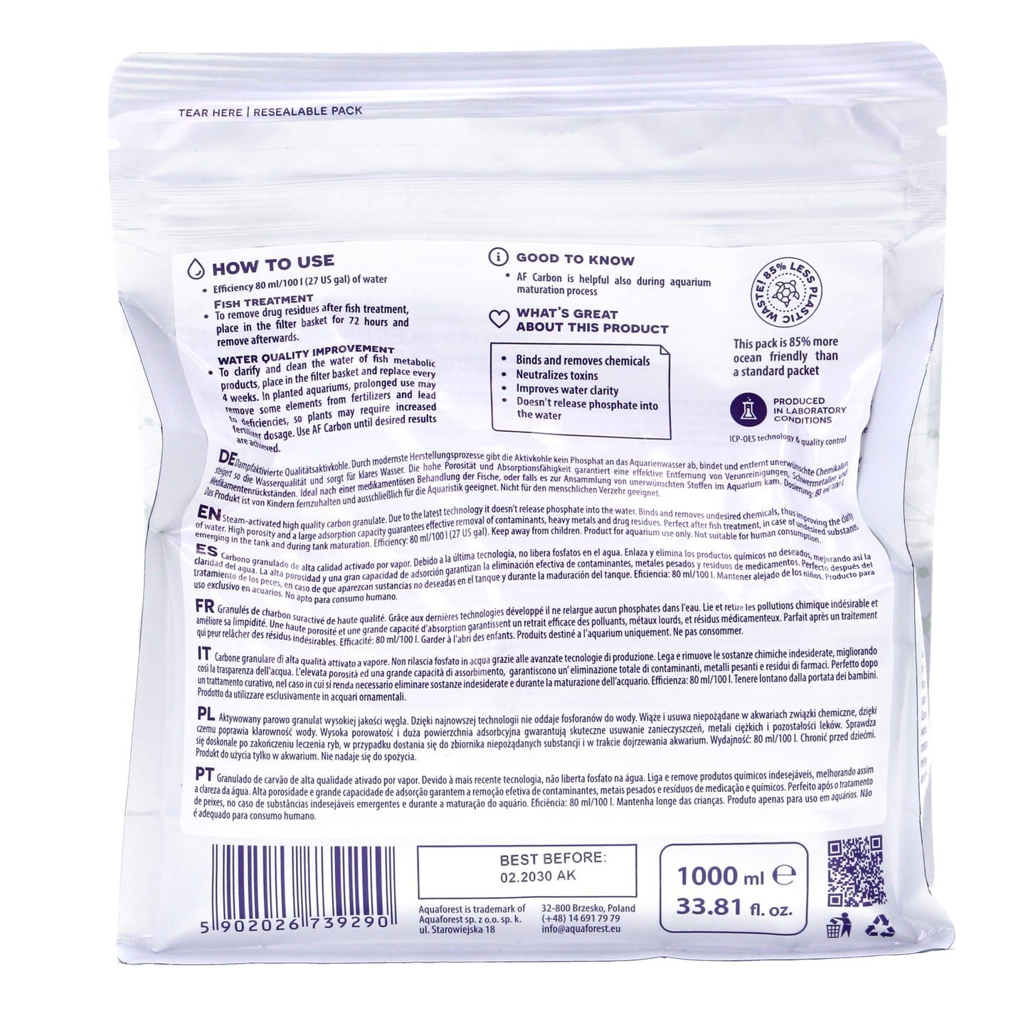 Aquaforest Freshwater Carbon 1000ml Freshwater