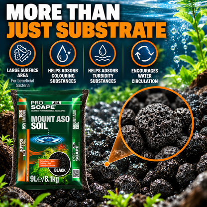 JBL ProScape Black Volcanic Aquarium Soil Substrate Planted Tank