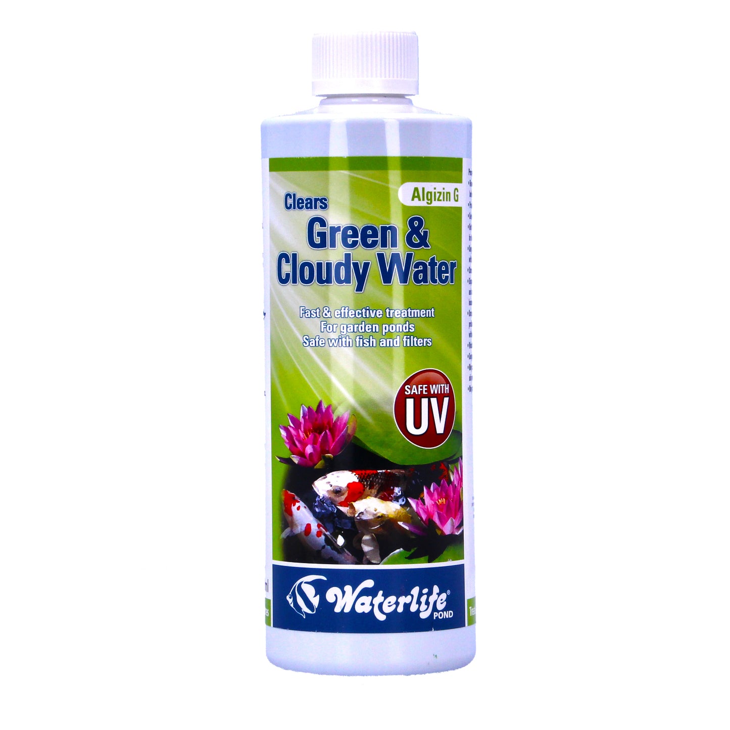 WaterLife Algizin G Pond Algae Green Cloudy Water Control Clears Fast Effective