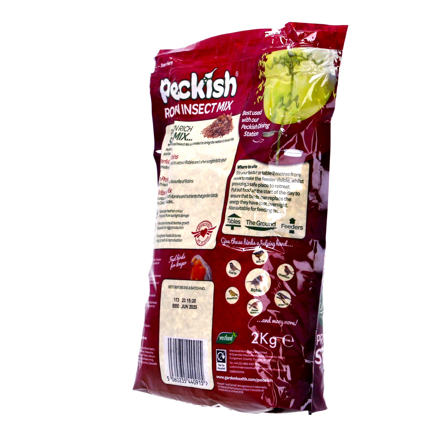 Peckish Robin Seed & Insect Mix 2kg 