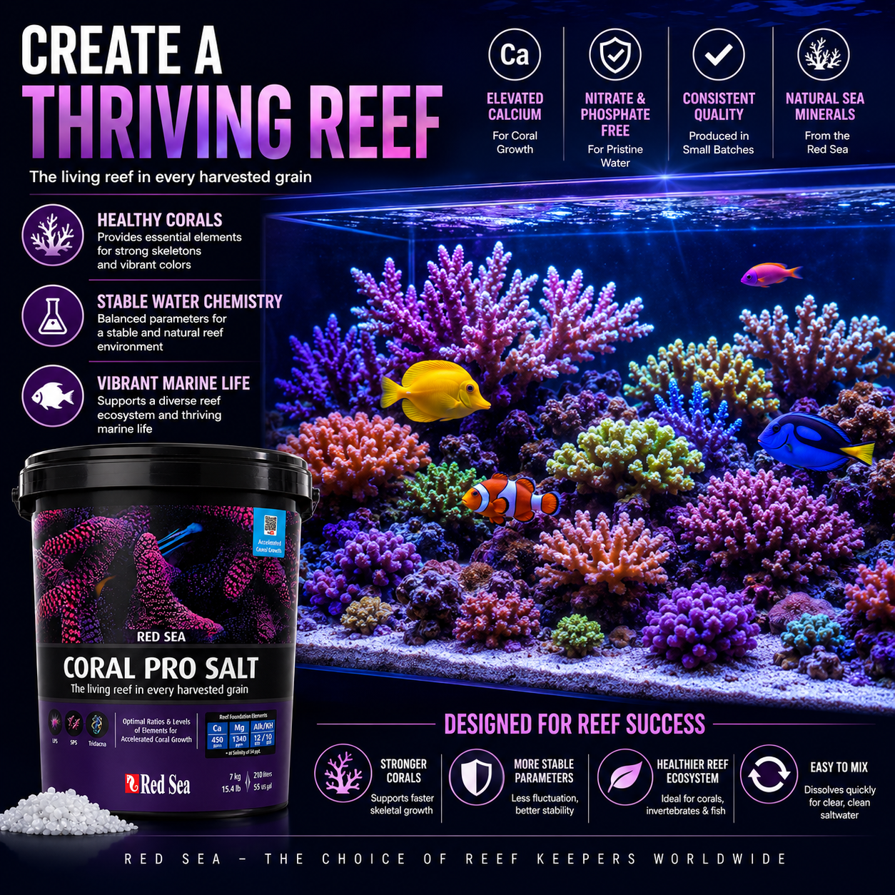 Red Sea Coral Pro Marine Aquarium Reef Salt