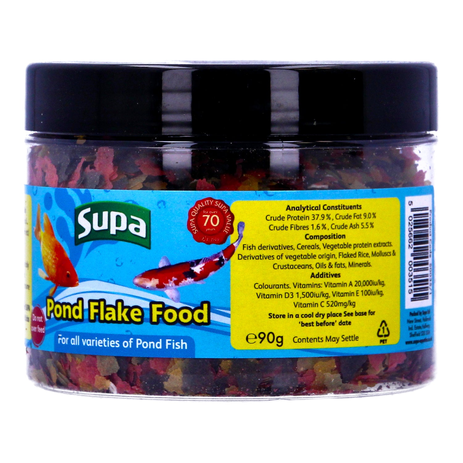 Supa 90g Premium Pond Flakes Koi Carp Goldfish Fish Food