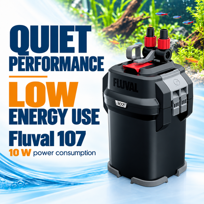 Fluval 107 Canister Filter - Quiet, Powerful, Efficient