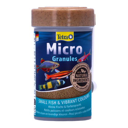 Tetra Micro Fish Food Granules Crisps Sticks Small Tropical 45g 100ml