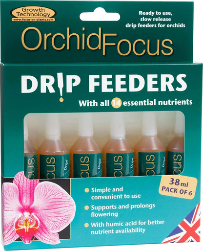 Orchid Focus Orchid Drip Feeders – Liquid Nutrient Feed Plant Fertiliser