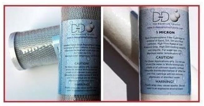 D-D 10" RO Carbon & Sediment Replacement Filters Reverse Osmosis Set