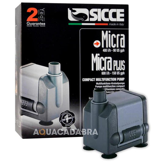 Sicce Micra 400 Submersible Aquarium Water Pump 400L/H 6W Fish Tank Ex-Demo