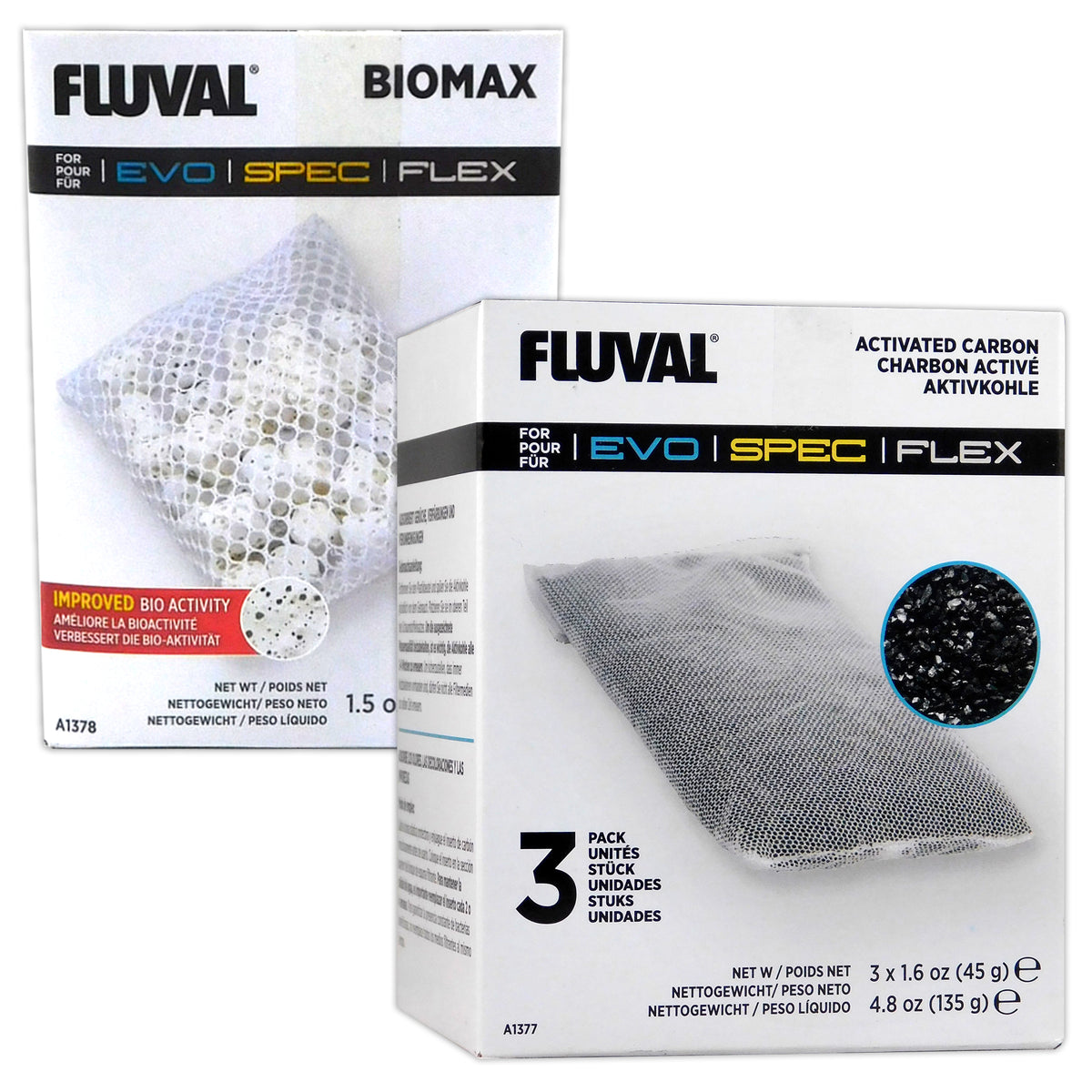 Fluval Spec Biomax & Carbon Pack