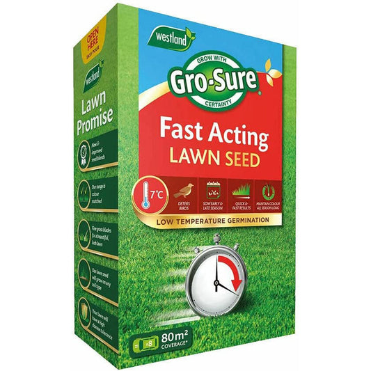 Westland Gro-Sure Fast Acting Lawn Seed 80sq.m