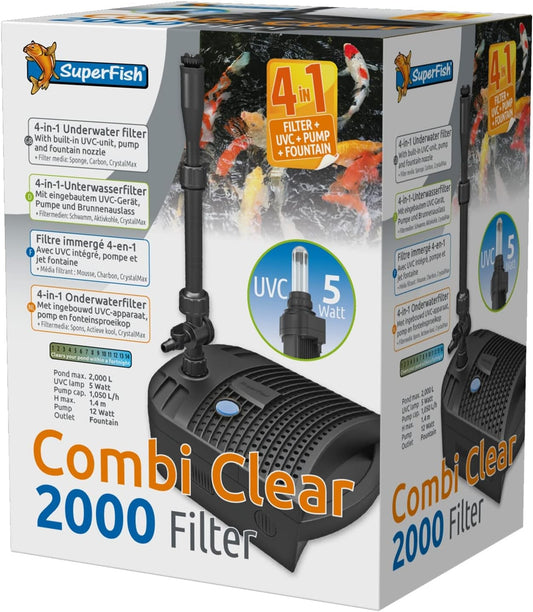 Superfish Combi Clear 2000 All in One Fish Pond Filter Pump