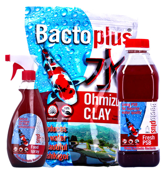 Colombo BactoPlus Fresh PSB 2L, 500ml Spray & Ohmizu 2.5L Pond Water Treatment