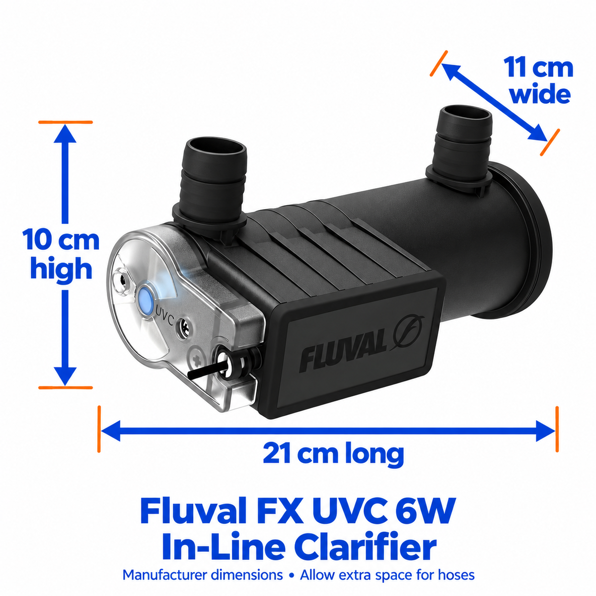 Fluval FX UVC In-Line Clarifier 6W