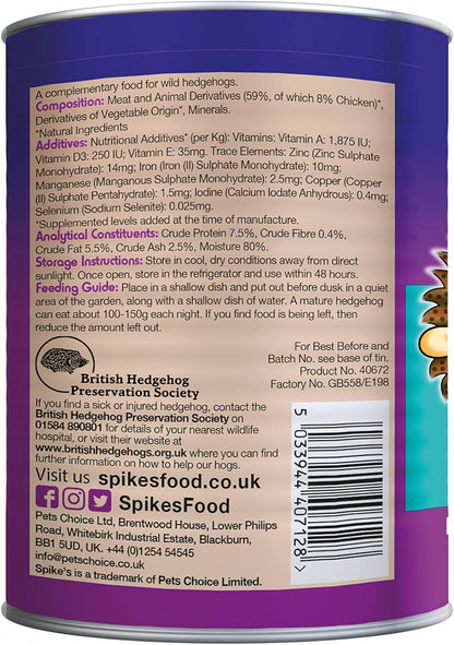 Spikes Hedgehog Food Scrummy Meaty Supper