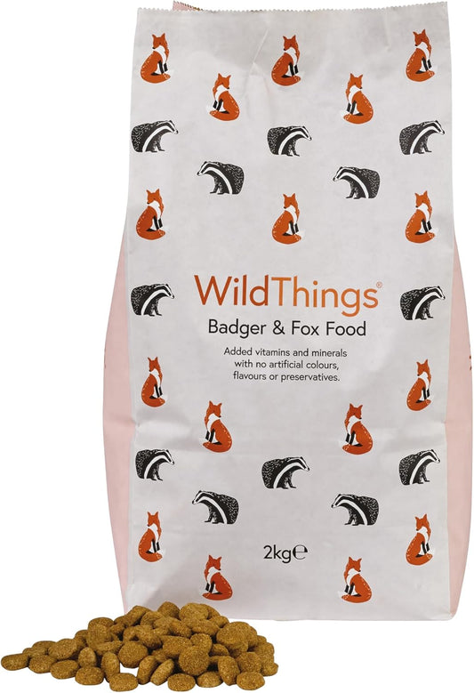 Wildlife World Badger Fox Food Meat Protein 2Kg & HHWB Hedgehog Food