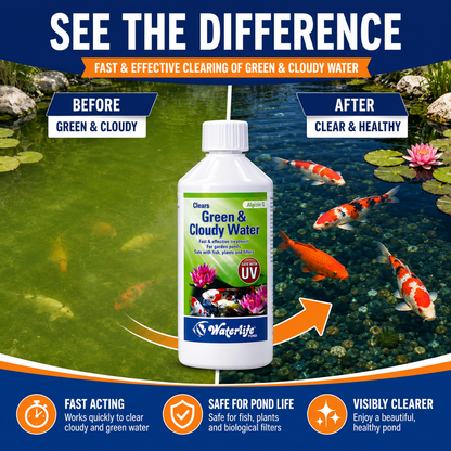 WaterLife Algizin G Pond Algae Green Cloudy Water Control Clears Fast Effective